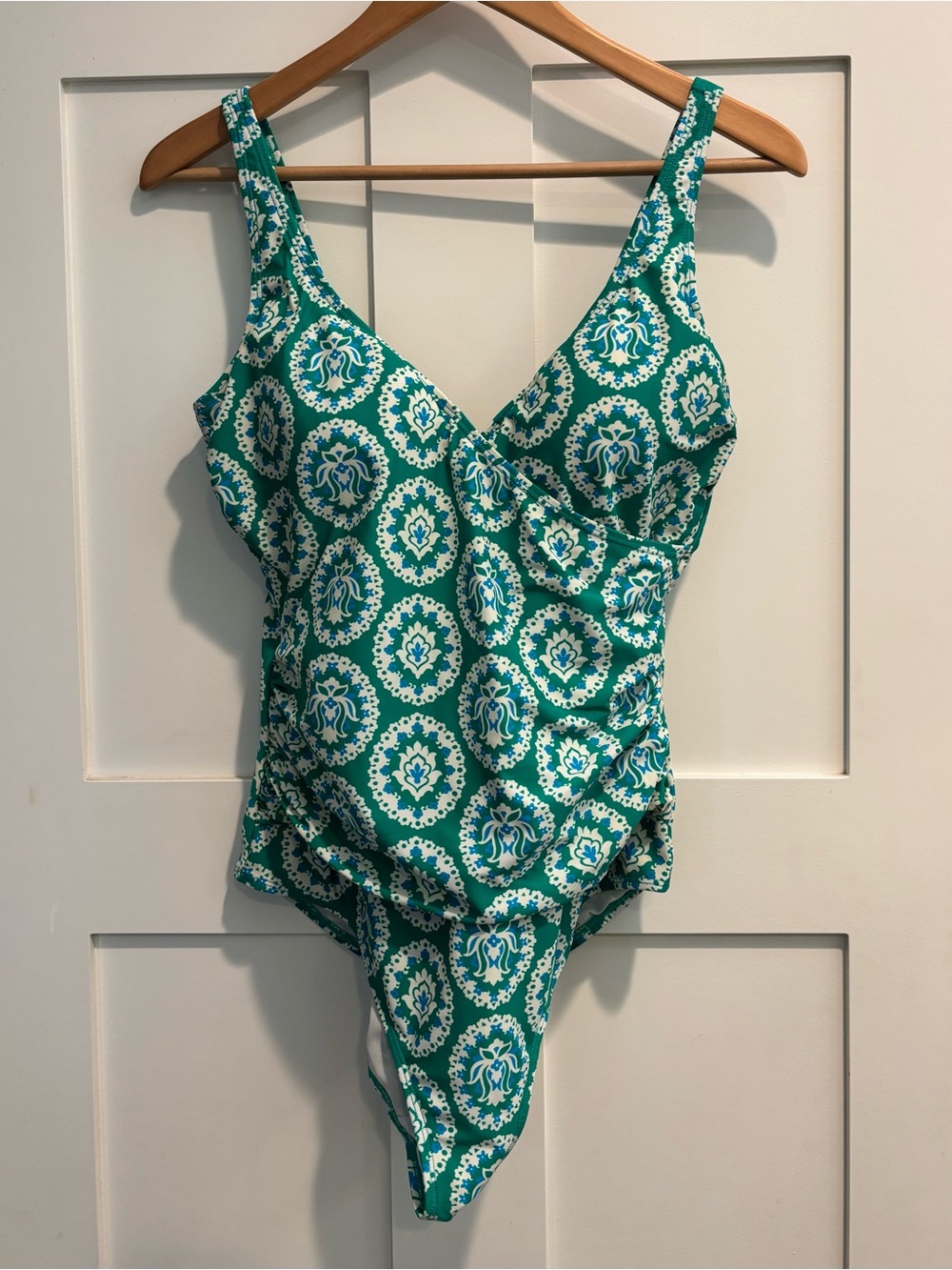 Boden ruched one-piece swimsuit size 12